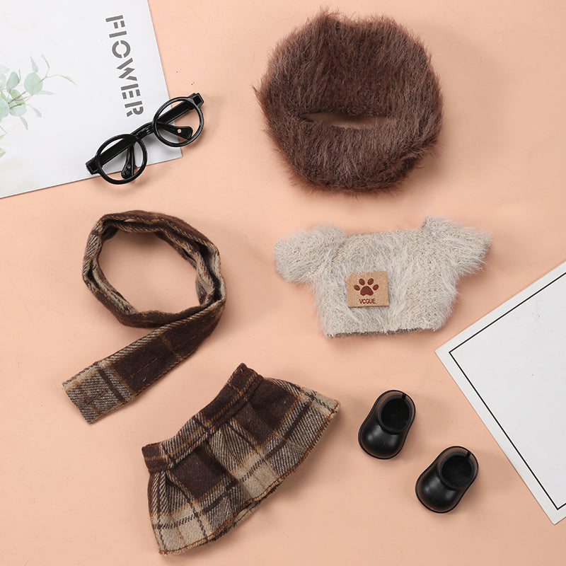 Labubu Choco Chestnut Skirt Outfit-1